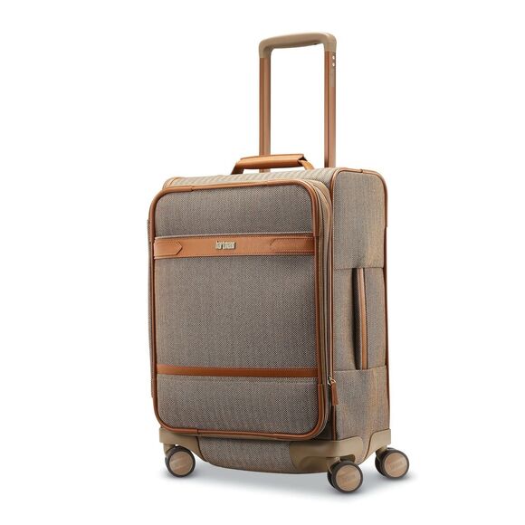 Hartmann Herringbone Deluxe Carry On Spinner Suitcase Luggage